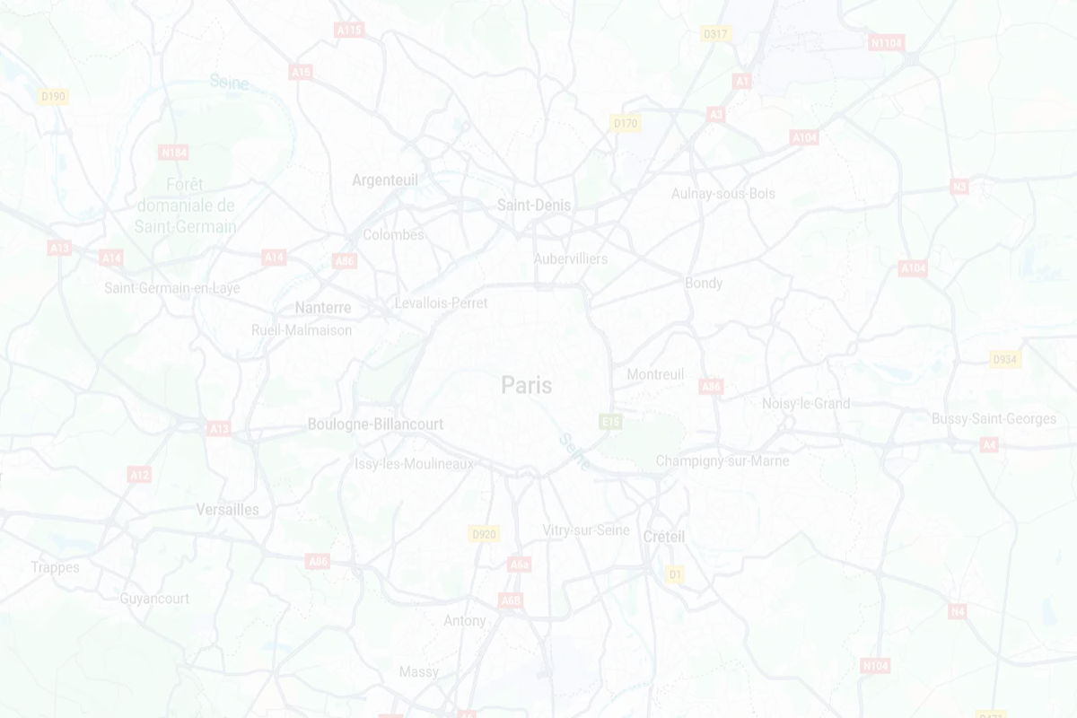 Carte des zones d’intervention de Nuisibles France à Paris et en Île-de-France