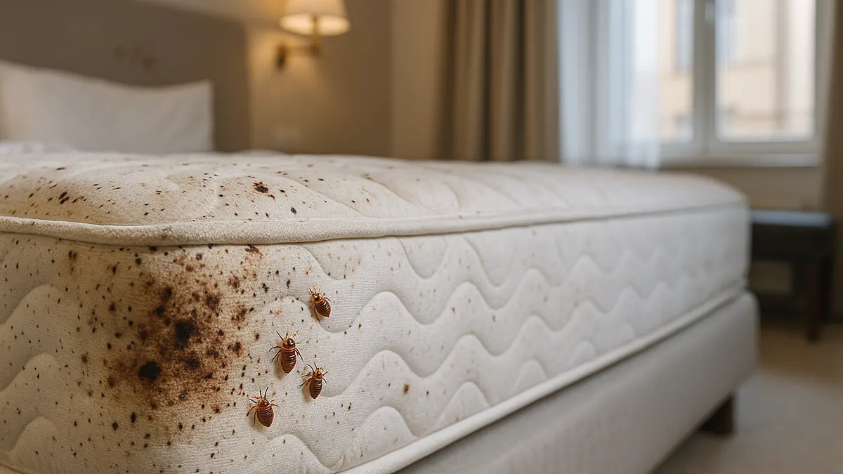 Signes d'une infestation de punaises de lit