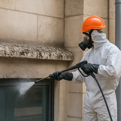 Nettoyage du guano et désinfection des surfaces